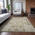 3' X 5' Beige Ivory And Tan Moroccan Washable Indoor Outdoor Area Rug