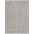3' X 5' Gray Brown And Ivory Striped Washable Indoor Outdoor Area Rug