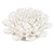 Homeroots Home Decor Cream Exaggerated 9" Ceramic Flower Wall Art, 9.3 Inch