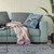 20" x 20" Indigo Butterfly Blown Seam Floral Indoor Outdoor Throw Pillow