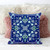 20" x 20" Midnight Blue Blown Seam Paisley Indoor Outdoor Throw Pillow