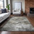 3' X 5' Beige Taupe And Gray Abstract Washable Indoor Outdoor Area Rug
