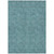 5' X 8' Teal Blue And Ivory Geometric Washable Indoor Outdoor Area Rug Transitional Style - Teal Blue, Ivory Color