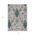 5' X 8' Beige Teal Blue And Copper Moroccan Washable Indoor Outdoor Area Rug