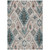 5' X 8' Beige Teal Blue And Copper Moroccan Washable Indoor Outdoor Area Rug