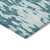 3' X 5' Teal Blue And Ivory Abstract Washable Indoor Outdoor Area Rug Transitional Style - Teal Blue, Ivory Color
