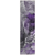 8' Runner Gray and Purple Abstract Washable Non Skid Indoor Outdoor Runner Rug