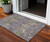 3' X 5' Purple Green And Brown Floral Washable Indoor Outdoor Area Rug