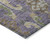 3' X 5' Purple Green And Brown Floral Washable Indoor Outdoor Area Rug