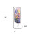 10" Pink Purple White And Yellow Solid Wood Floral Bouquet Garden Stake