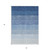 3' X 5' Blue And Gray Ombre Washable Indoor Outdoor Area Rug