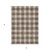 3' X 5' Brown And Beige Plaid Washable Indoor Outdoor Area Rug