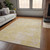 3' X 5' Wheat Abstract Washable Non Skid Indoor Outdoor Area Rug