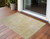 3' X 5' Wheat Abstract Washable Non Skid Indoor Outdoor Area Rug