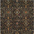 3' X 5' Black Brown And Red Floral Washable Indoor Outdoor Area Rug