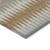 5' X 8' Orange Gray And Beige Striped Washable Indoor Outdoor Area Rug