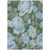 3' X 5' Sky Blue And Taupe Floral Washable Indoor Outdoor Area Rug