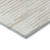 3' X 5' Ivory And Beige Striped Washable Indoor Outdoor Area Rug - 608219253868