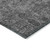 3' X 5' Charcoal And Silver Floral Washable Indoor Outdoor Area Rug