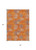 5' X 8' Orange Silver And Peach Polka Dot Washable Indoor Outdoor Area Rug