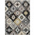 5' X 8' Black Wheat And Gray Southwestern Washable Indoor Outdoor Area Rug