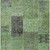 3' X 5' Green And Olive Green Patchwork Washable Indoor Outdoor Area Rug