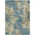 5' X 8' Blue And Beige Abstract Washable Indoor Outdoor Area Rug - Blue, Beige