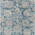 5' X 8' Teal Blue And Sky Blue Floral Washable Indoor Outdoor Area Rug