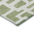 3' X 5' Green And Ivory Abstract Washable Indoor Outdoor Area Rug Transitional Style - Green, Ivory Color