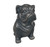 16" Black Polyresin Dog Outdoor Statue