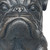 16" Black Polyresin Dog Outdoor Statue