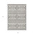 5' X 8' Beige And Brown Southwestern Washable Indoor Outdoor Area Rug