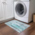 2' X 3' Teal Washable Non Skid Indoor Outdoor Area Rug