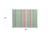 2' X 3' Green Striped Washable Non Skid Indoor Outdoor Area Rug