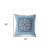 26" X 26" Blue Blown Seam Floral Indoor Outdoor Throw Pillow