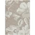3' X 5' Taupe Beige And Ivory Floral Washable Indoor Outdoor Area Rug
