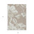 3' X 5' Taupe Beige And Ivory Floral Washable Indoor Outdoor Area Rug