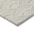 5' X 8' Linen Orange And Ivory Geometric Washable Indoor Outdoor Area Rug