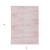 5' X 8' Pink And Gray Striped Washable Indoor Outdoor Area Rug