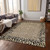 3' X 5' Gold Animal Print Washable Indoor Outdoor Area Rug