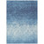 5' X 8' Denim Blue And Ivory Damask Washable Indoor Outdoor Area Rug - Denim Blue, Ivory
