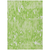 5' X 8' Lime Green And Ivory Striped Washable Indoor Outdoor Area Rug