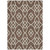 3' X 5' Chocolate And Ivory Trellis Washable Indoor Outdoor Area Rug
