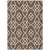 3' X 5' Chocolate And Ivory Trellis Washable Indoor Outdoor Area Rug