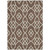 3' X 5' Chocolate And Ivory Trellis Washable Indoor Outdoor Area Rug
