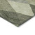 3' X 5' Olive Green Gray And Ivory Argyle Washable Indoor Outdoor Area Rug