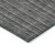3' X 5' Gray And Silver Striped Washable Indoor Outdoor Area Rug