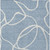 5' X 8' Denim Blue And Ivory Abstract Washable Indoor Outdoor Area Rug Transitional Style - Denim Blue, Ivory Color