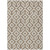 3' X 5' Brown And Ivory Geometric Washable Indoor Outdoor Area Rug