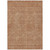 3' X 5' Terra Cotta And Brown Abstract Washable Indoor Outdoor Area Rug
